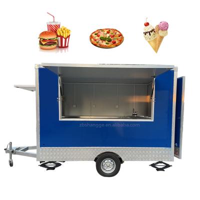 China China standard food cart mobile potato vegetable processing plant kombi food truck tornado deep fryer food trailer for sale