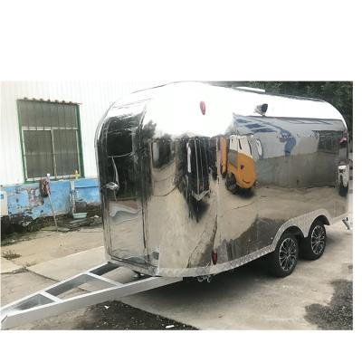 China Vegetable processing factory street airstream pizza trailers concession mobile food trailer truck for sale