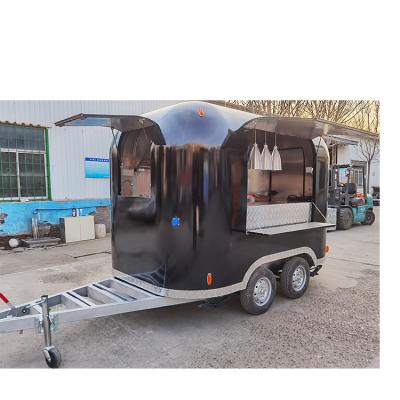 China Vegetable processing factory good quality snack mobile frozen car air current mobile food trailer truck for sale