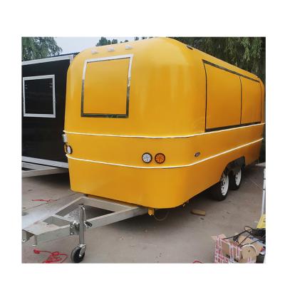 China Vegetable Processing Plant Pizza Oven Mobile Food Trailer Food Van Trailer Bbq Fast 7.5ft Food Truck Cart For Sale for sale