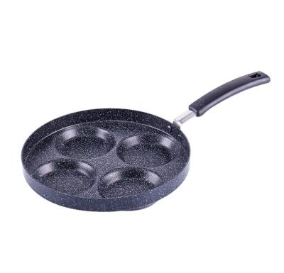 China Non Stick Viable 4 Aluminum Egg Cups Frying Pan Egg Cooker Rings Mold Round Omelet Burger Pancake Pan for Breakfast Home Kitchen for sale