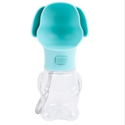 China ABS Plastic Non-automatic Shape Dog Drinking Feeding Outdoor Travel Portable Dog Water Bottle for sale