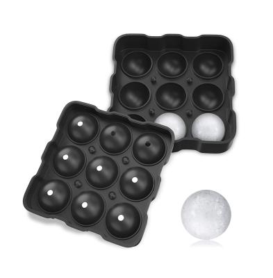 China Sustainable Premium Food Grade Silicone Ice Ball Maker Whiskey Ice Mold Tray for sale