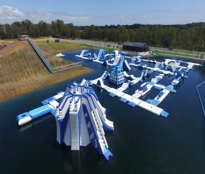 China PVC Commercial inflatable water park, sea water park, floating water playground for sale