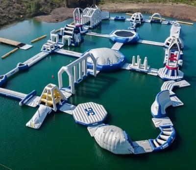 China PVC Customized commercial water park floating water playground equipment inflatable water park for sale