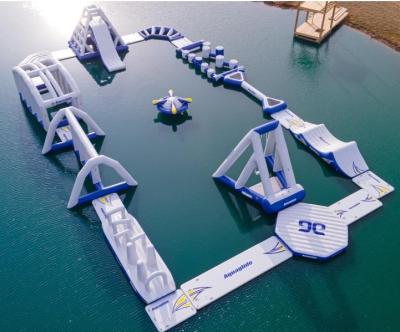 China Factory Customized PVC Water Play Park Obstacle Water Sports Game Inflatable Floating Water Park for sale