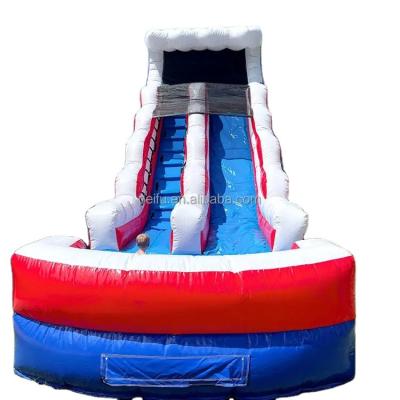 China PVC Guaranteed Quality Price 0.55mm Suitable PVC STARS 20ft 20ft and BAR INFLATABLE WATER SLIDE FOR SALEThe fine quality for sale