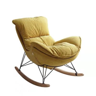 China Factory Price Leisure Leather Perfect Colorful Lounge Chair Extended Leisure Rocking Chair Hot Selling for sale