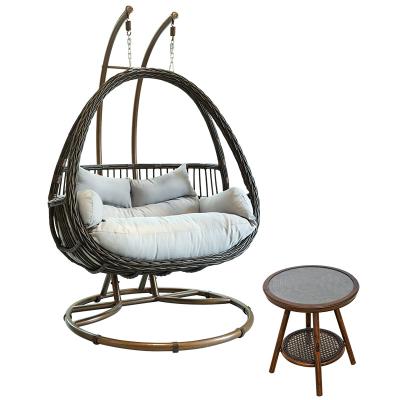 China Contemporary Cheap Price Garden Hanging Chairs Indoor Outdoor Free Standing Swing Chairs Good Design for sale