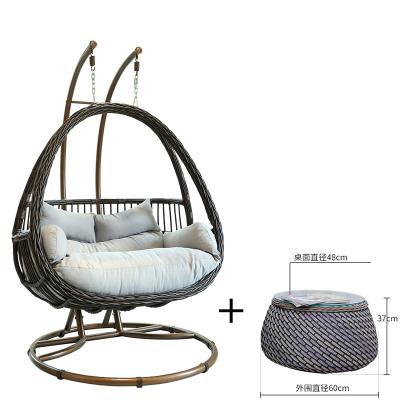 China Contemporary Factory Directly Sales Garden Indoor Outdoor Egg Basket Swing Chair Metal Hanging Rack Chair for sale