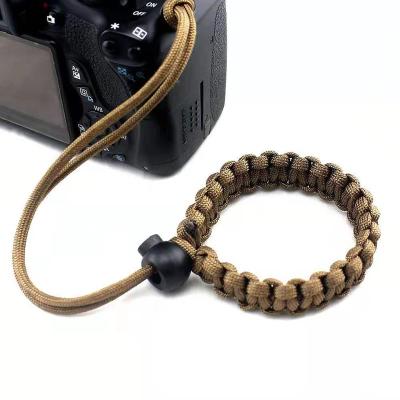 China Braided Camera Hanger Stock Paracord Quick Release Shoulder Wrist Camera Straps with Buckles Nylon Paracord Camera Hand Strap for sale