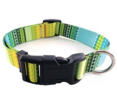 China Small Size 1.5*40cm Printed Dog Collar DETACHED Bohemia Style Collar Pet Training Products Pet Supplies Collar Pet Leashes And Collar for sale