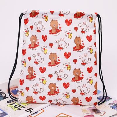 China 2021 cheap hot-selling waterproof polyester drawstring sports bag custom promotional drawstring bag shoe bag for sale