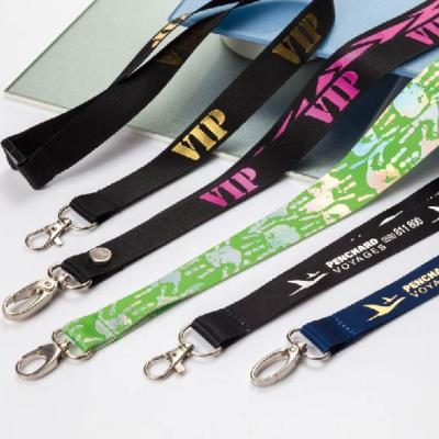 China Custom Announcement Polyester Lanyards Full Color Printing Neck Straps With Logo Custom Keychain With Card Holder Disney Factory Approval for sale