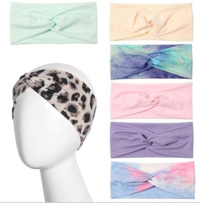 China Vintage Women's Headwraps Hair Bands Cross Hairbands Custom Fabric Fashion Elastic Headbands Girl Hair Hangers Hair Band Accessories for sale