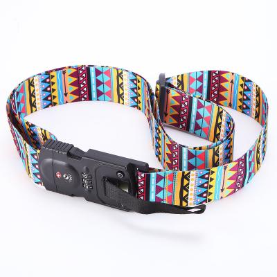 China Promotional Custom Strap / Bag Strap Luggage Strap With Adjustable TSA Lock Travel Belt Packing Straps And Digital Scale Suitcase With Logo Custom for sale