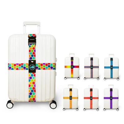 China Promotional Bag/Luggage Suitcase Travel Belt Cross Belt Personalized Adjustable Rope Ties Travel Accessories Custom Printing Luggage Belts for sale