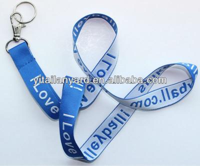 China Durable high quality woven fabric lanyard for sale