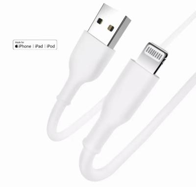 China Multimedia OEM USB-C Charging Line, White, MFi Certified, Nylon Braided Fast Charging Cable for iPhone for sale