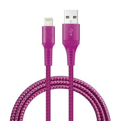 China Original Cell Phone OEM USB-C to Lightning Cable, Purple, 3ft, MFi Certified, Mesh Braided Nylon High-Speed ​​Cable for iPhone for sale