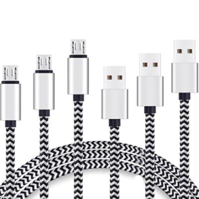 China Hot Selling Premium Nylon Braided Data Cable Fast Charging Speed ​​Product Durable Fast Charging for sale