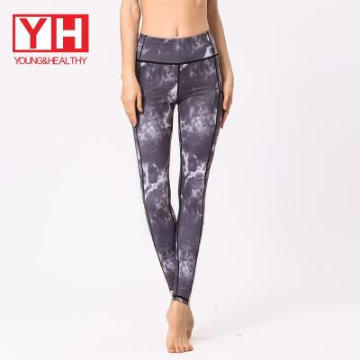 China Breathable Low Price Logo Blank Printing Compression Outdoor Custom Sports Yoga Pants For Women for sale