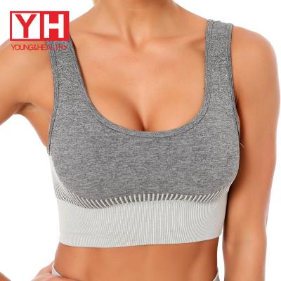 China Wholesale Low Price High Quality Spandex Gym Yoga Breathable Fast Shipping Nylon High Print Bras For Woemen for sale