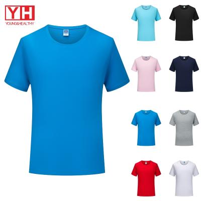 China Wholesale Anti-wrinkle Vendor Summer Customized Plain Logo 200GSM Cotton Embossed Premium Mercerized T-Shirts For Men for sale