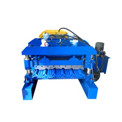 China Hotels Glazed Tile Roll Forming Machine Metal Roofing Tiles Making Machine For Building Material Machinery for sale