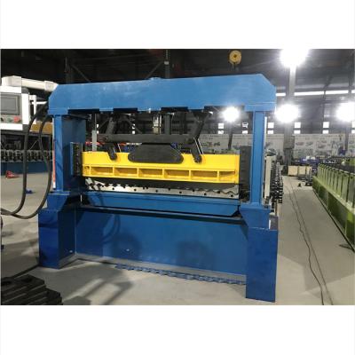 China Hotels 760 Color Steel Sheet Roll Forming Machine Corrugated Roofing Sheet Making Machine for sale