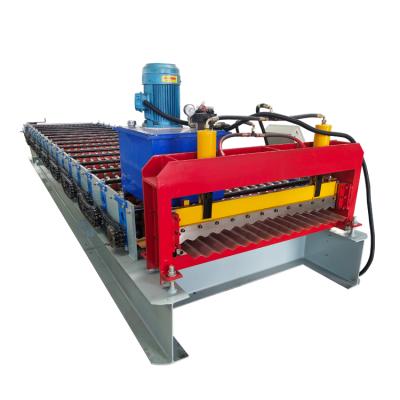 China Hotels New Design Automatic High Speed ​​Roof Corrugated Roll Forming Machinery For Manufacture Factory Price for sale