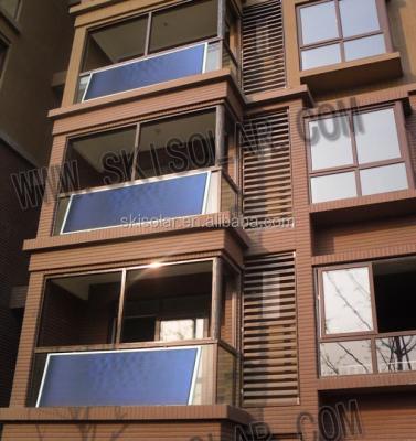 China 2015 COLORFUL STEEL Balcony Hung Enamel Coated Tank Solar Thermal Heating System (SKI-TH) for sale