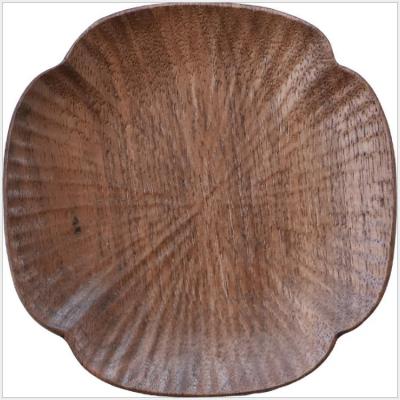 China Quality Guaranteed Viable Japanese Style Four Leaf Clover Unique Solid Wood Coaster for sale