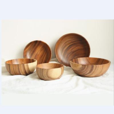 China Latest Design Top Quality Sustainable Kids Safe And Healthy Wooden Bowl for sale