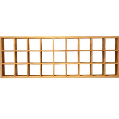 China Contemporary made in China top quality solid wood lattice storage rack for sale