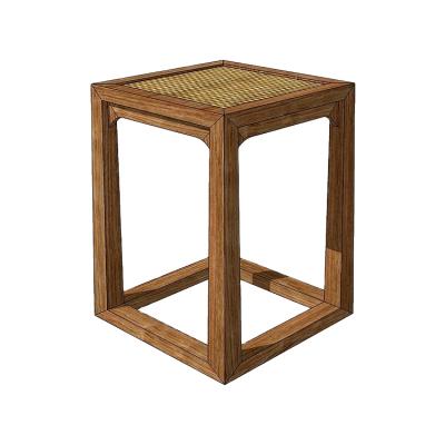 China New Style Adjustable Hot Sale Product Durable Wooden Dining Room Step Hotel Stools (Height) for sale