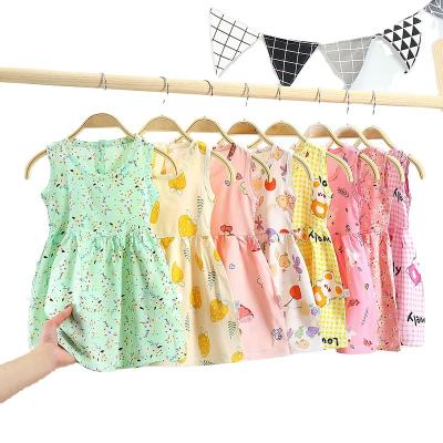 China Washable Kids Girl Dress Kids Clothes Bridesmaids Dress With Floral Print Custom Wholesale Seller Designers Summer Kids Wear Big Size for sale