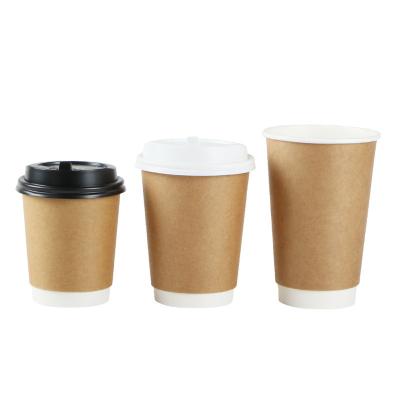 China Custom Printed 12oz Biodegradable Wallpaper Double Disposable Coffee Cup With Cover for sale