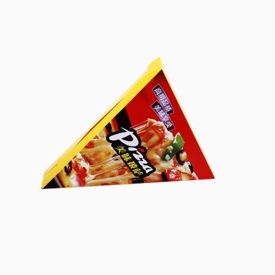 China Disposable wholesale small triangle pizza slice paper box with customer printing for sale