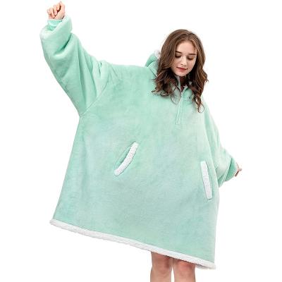 China High Quality Wearable Christmas Hoodie Cover Up Custom Made PORTABLE Oversized Hoodie Sweatshirt Cover With Zipper for sale