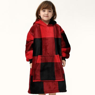 China Factory china textile cover up hoodie sherpa flannel sweatshirt oversized children wearable home wearable baby hooded for sale