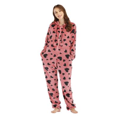 China Wholesale Soft QUICK DRY Plaid Fleece Onesie Jumpsuit 100% Polyester Pajamas, Fluffy Flannel Couples Fleece Pajamas for sale