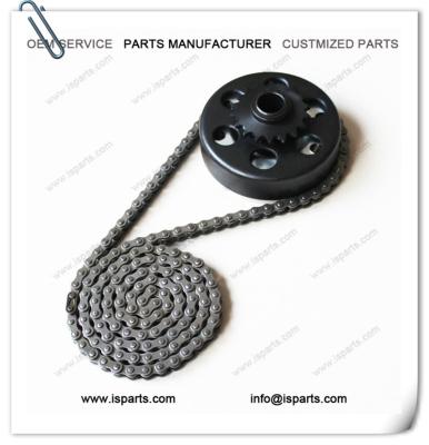 China Centrifugal Clutch 1 Inch Bore With #35 Chain 18 Teeth Mini Bike Motor 10x4.50-5 / 11x7.10-5 for sale