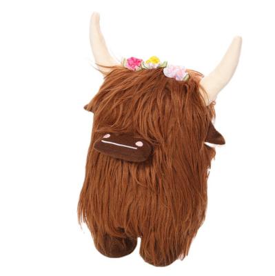 China Scottish Highland Cow Stuffed Plush Toy Yaks Home Decor Doll for sale