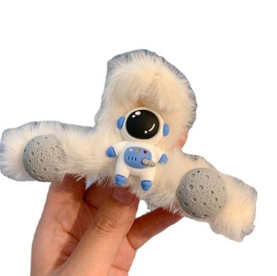 China 2023 Japan Plush Plush Astronaut Plush Hair Clip And South Korea New Hair Clip Hair Grab Plush Back Head Hair Accessories for sale