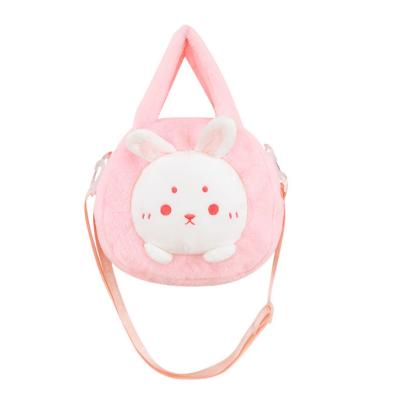 China Cute Plush Cartoon Animal Head Doll Cross - Body Bag Pig Plush Japanese Plush Bags New for sale