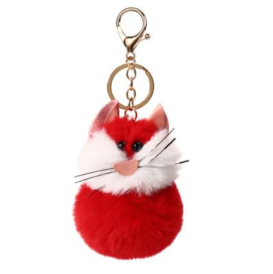 China Small Plush Hamster Shape Cute Animal Hanging Plush Fringe Key Chain Key Chain for sale