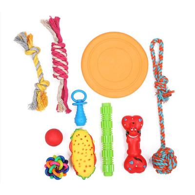 China Custom Viable Chew Toy Rope Dog Toys Pet Chew Dog Toy Gift Set Interactive Dog Set for sale