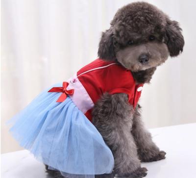 China Viable Wholesale Dog Clothes Summer Dress Princess Style Pet Accessories Cat Clothes for sale