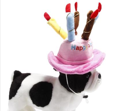 China Customized Viable Pet Accessories Dog Hats Dog Birthday Hat Pet Set for sale